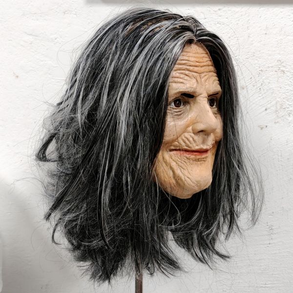 Flexible and Breathable Human Mask - One Size Fit Most Latex Mask for Theatrical Performances