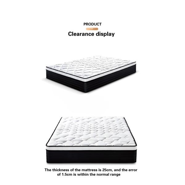Modern Bedroom Mattress with Honeycomb Breathable Structure and Double-layer Support