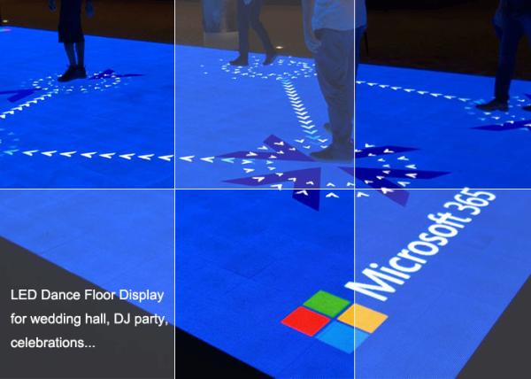 Dance Floor Indoor Fixed LED Display 1.8 Tons Bearing Capability For Events / Party