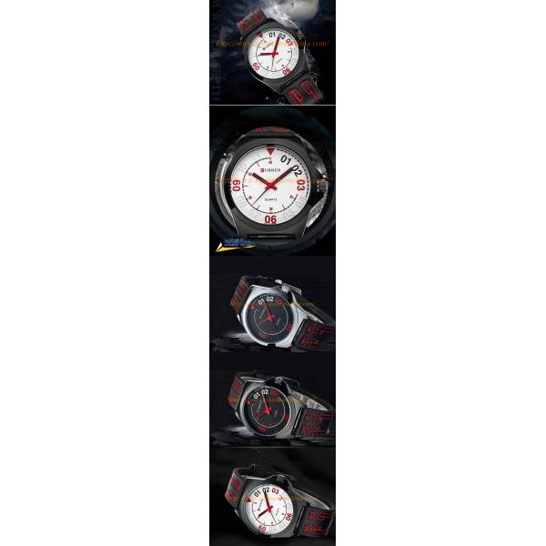 CURREN Watch Business Watch Silicone Watch Silicon Strap Fashion Casual Watch Quartz Watch