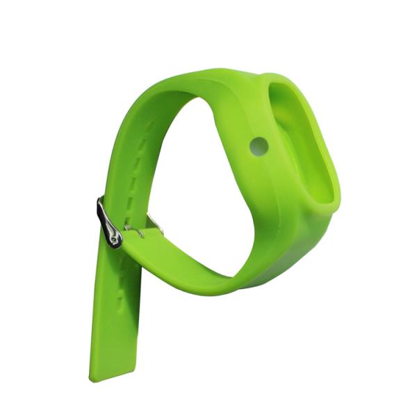 One Piece Watch Strap Silicone Rubber Watch Band With Watch Slot