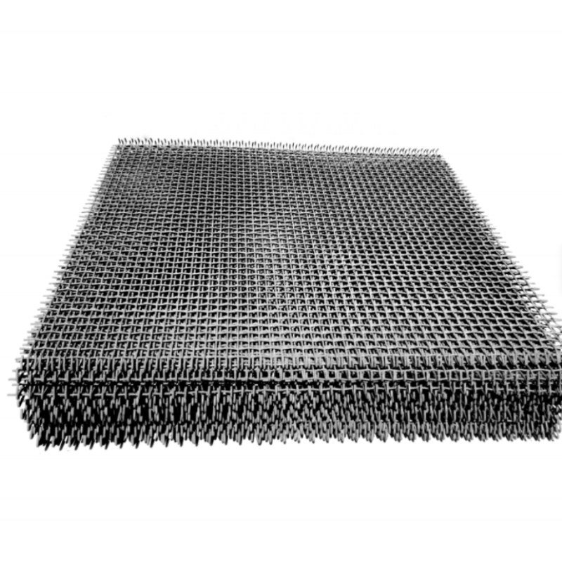 65Mn High Carbon Steel Crimped Wire Mesh with 1.5mm-10mm Wire Diameter and 5mm-150mm Hole Size for Vibrating Screen Applications