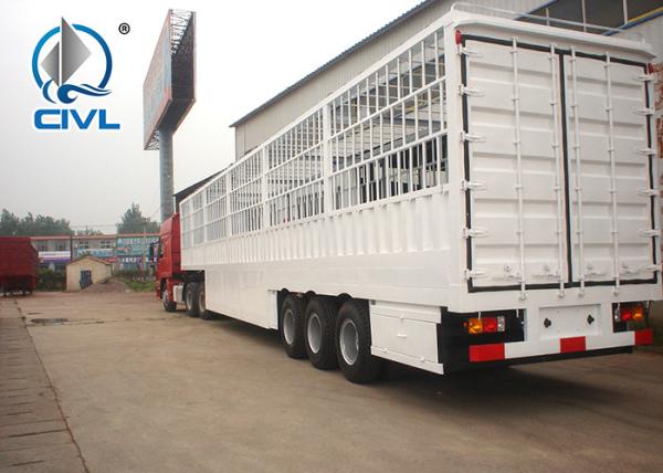 CIVL New 3 Axles High Column Frame Cargo  Semi Trailers For Poultry Transportation