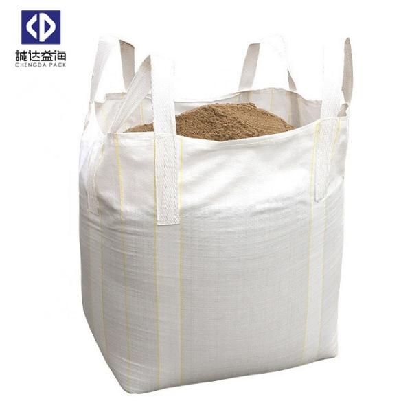Anti Static Reinforcement FIBC Big PP Bulk Bags For Sand Building Materials