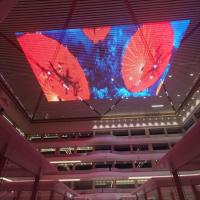 Pantalla de malla LED SMD3535 P100 para exteriores IP67, luz de pantalla de rejilla LED impermeable para publicidad