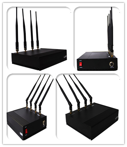 Indoor Cell Phone Signal Jammer Four Antenna With Heat Dissipation EST-808B