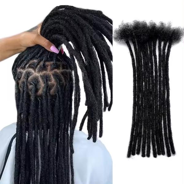 Human Hair Extention Dreadlocks Style with Curly Ends Black Hair Style Dreadlocks