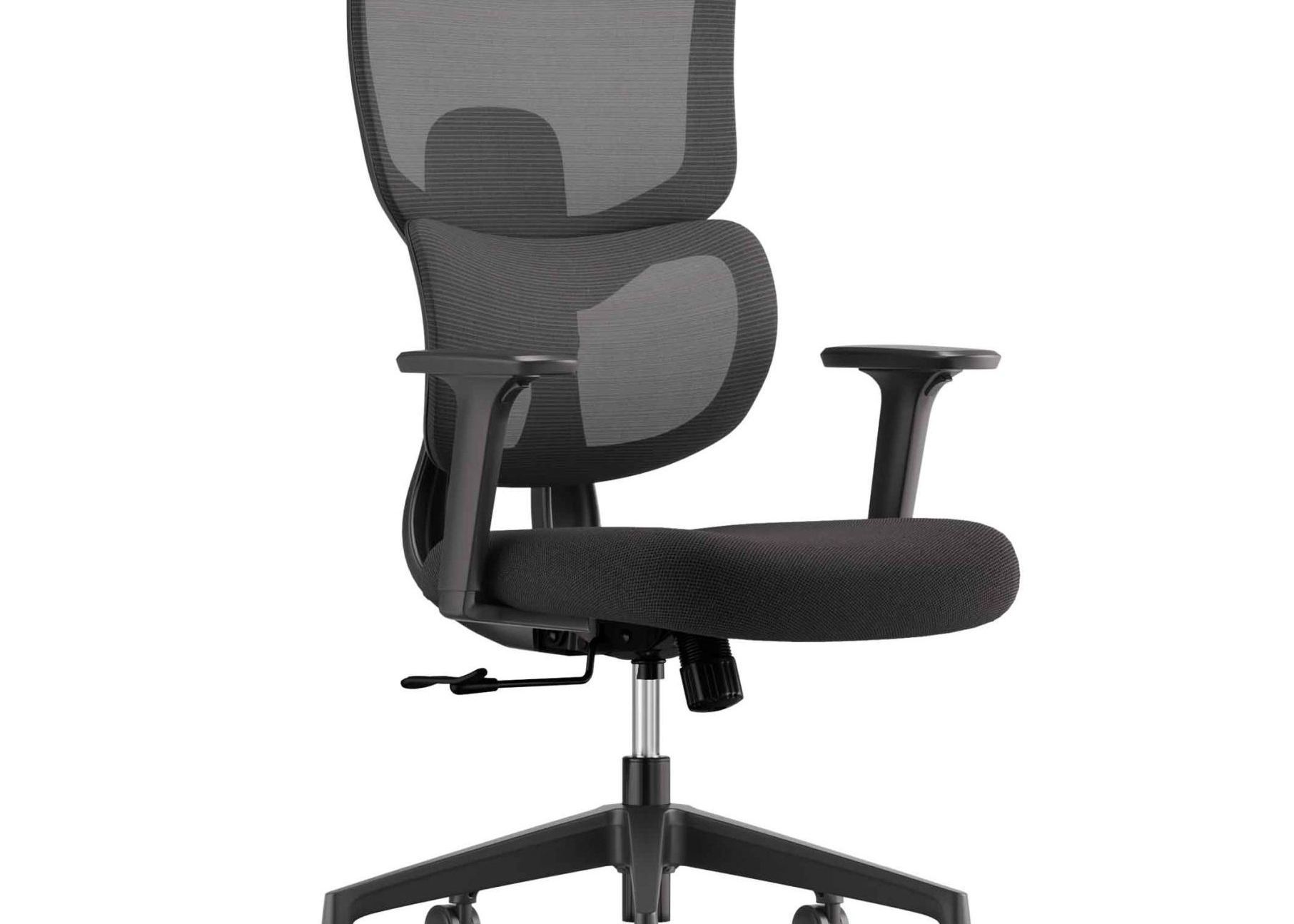 H7 Task Office Chair with Multi-level Adjustable Lumbar Support, 128mm Deep Neck Support, and Double-layered High-elastic Seat Cushion