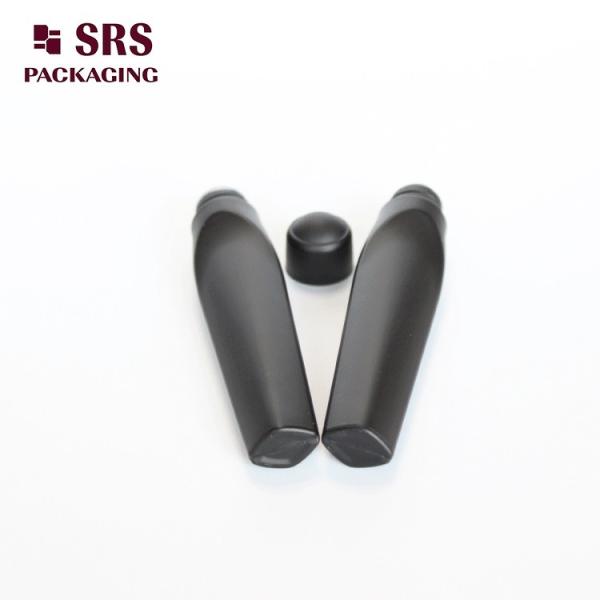SRS Luxury Plastic Roll On Bottle Matt Black Color 12ml For Eye Cream