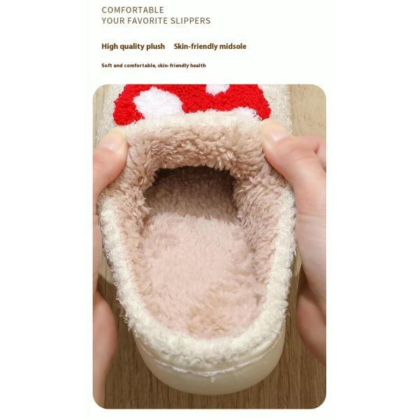 Chaussures de Noël chaudes et confortables à l' intérieur