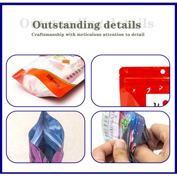 Custom Printing Self Sealing Side Gusset Flat Bottom Pouch with Zipper for Beans, Whey, Milk Powder Food Mylar Bag