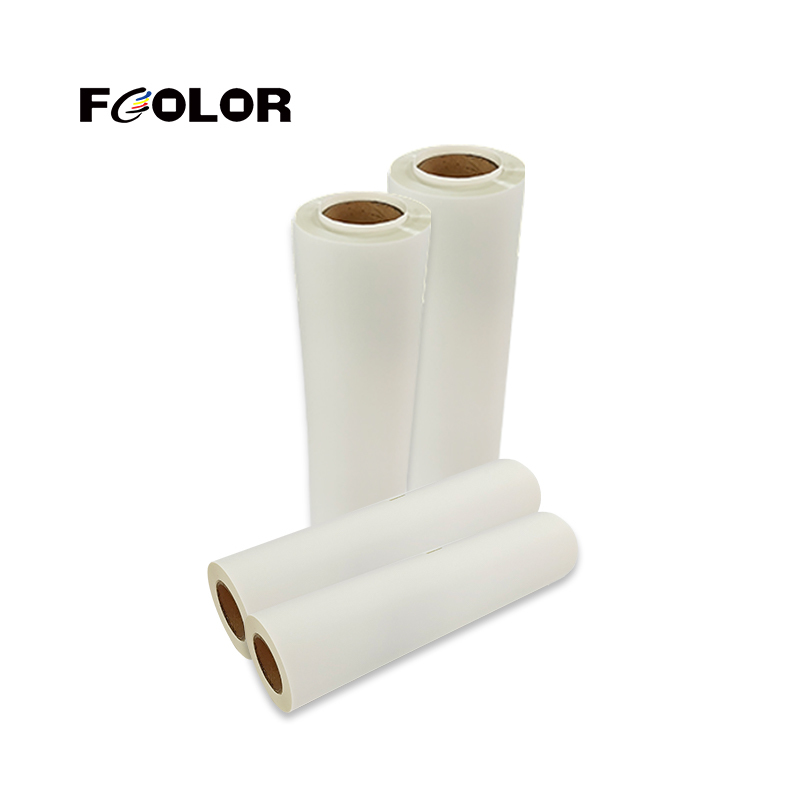 FCOLOR Double Side Hot Peel 30cm 33cm 43cm 60cm Roll DTF PET Film for I3200 Dtf