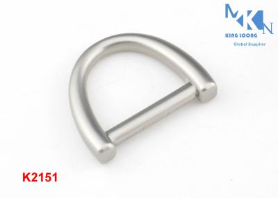 Pearl Color D Ring Buckle 19mm Size Zinc Alloy Bridge Shape OEM Or ODM Accepted