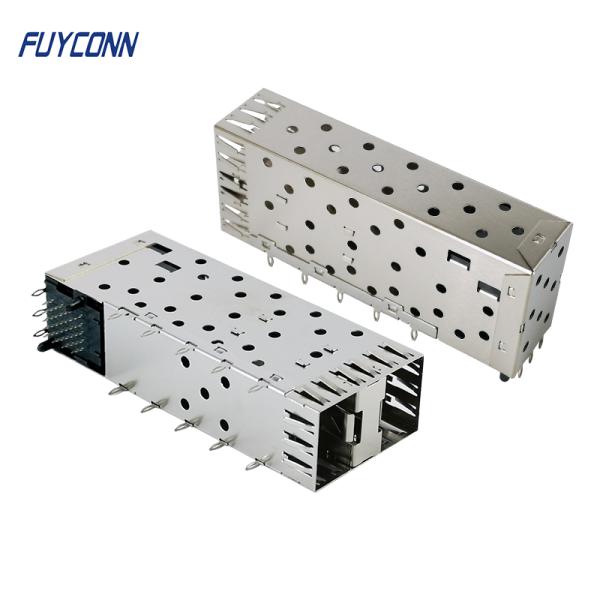 2x1 Ports SFP Female Connector 40 Pin Press-Fit PCB Mount
