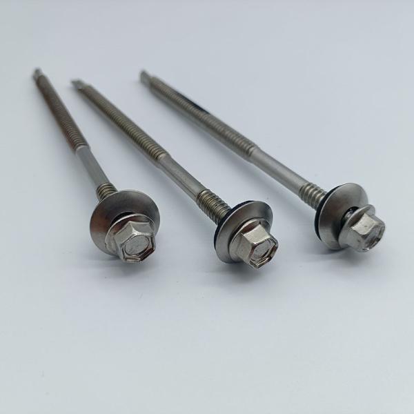 Double Thread Self Drilling With EPDM Crest Fixing Fasteners ISO DIN15480
