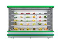 Telecontrole comercial dos refrigeradores de Multideck da cerveja do leite da garrafa do iogurte da bebida do congelador da exposição de ROHS
