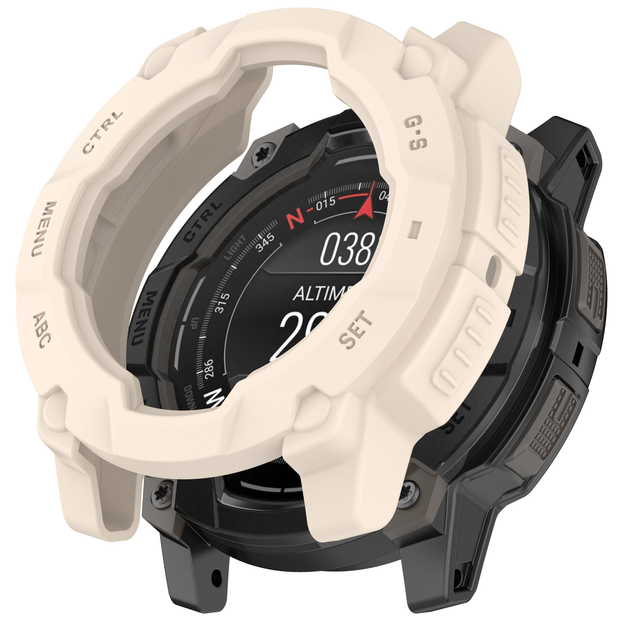 Eraysun TPU Soft Silicone Case for Garmin Instinc E 40mm 45mm Protective Cover Cases Film Shell Watch