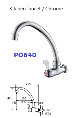 Kitchen Shower Metered Faucets In Different Angle