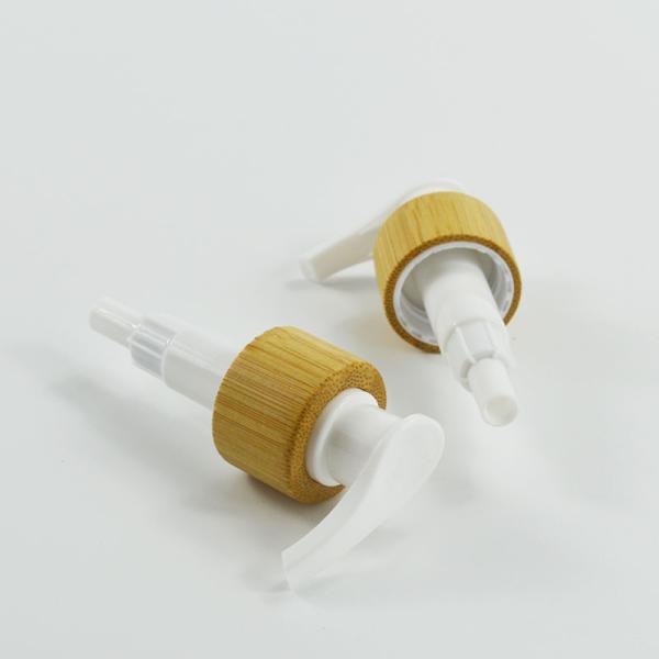 24 Шейная пластиковая бамбуковая эмульсионная насос лосьон насос диспенсер индивидуальная косметическая упаковка