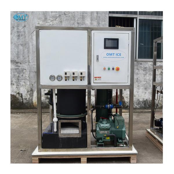 Industrial Ice Tube Maker Machine with 1000kg Ice Storage Capacity and Stainless Steel Pipe Evaporator