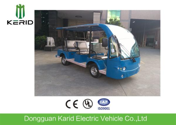 Ônibus de turista bonde dos passageiros 48V 9 azuis para o hotel/clube/recurso