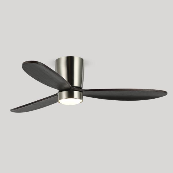 Ventilateur de plafond Nordique à lame de bois de 52 pouces Ventilateur de plafond à moteur à courant continu avec lumière et télécommande