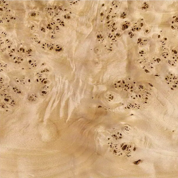 Естественная Mappa Burl Wood Veneer толщина 0,6 мм с фенолическим клеем