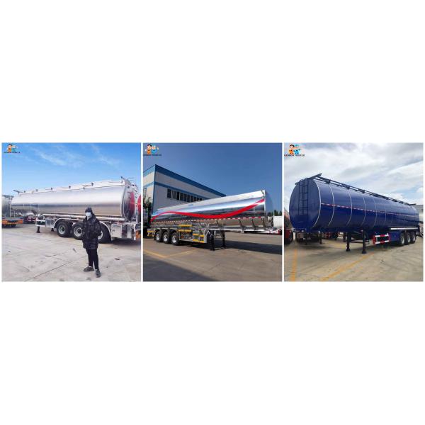 3 Axles Petroleum Tanker Truck Trailer 60000 Liters 6 Compartments Exported To Mauritania
