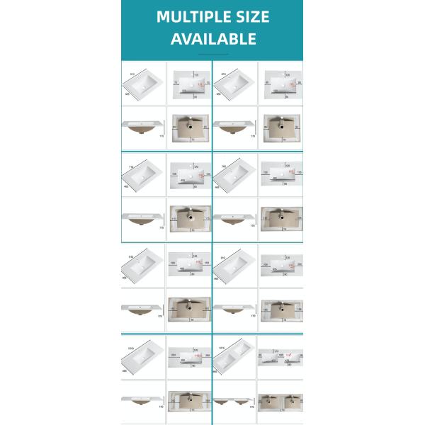 Nordic Minimalist Bathroom Inset Basin Sleek Functional 610*465*170mm