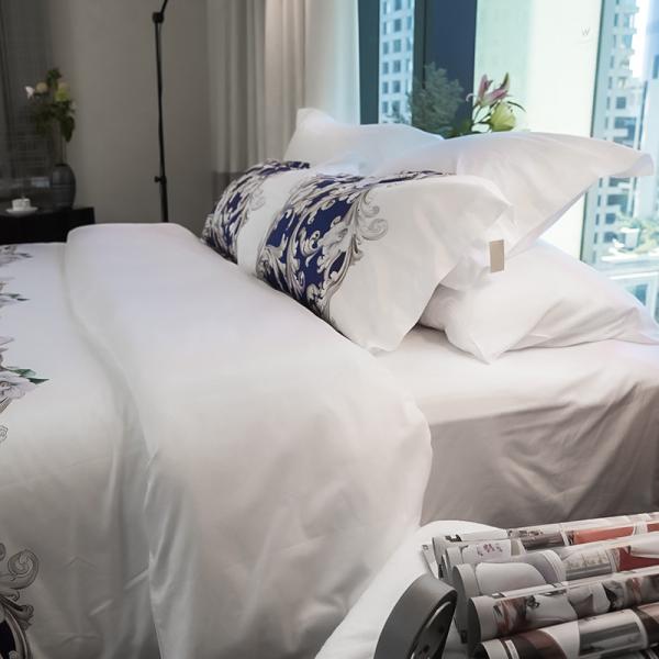 Star Hotel Collection King Sheet Set Customized 100% Cotton Hotel Bed Linens