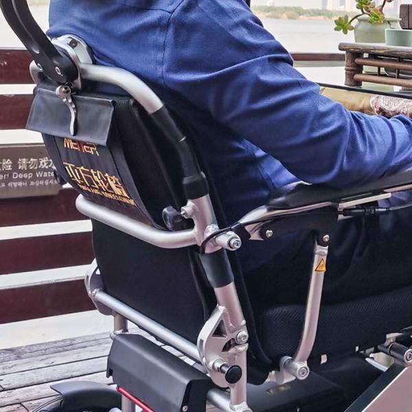Disabled ISO13485 36km Multifunction Foldable Electric Wheelchair