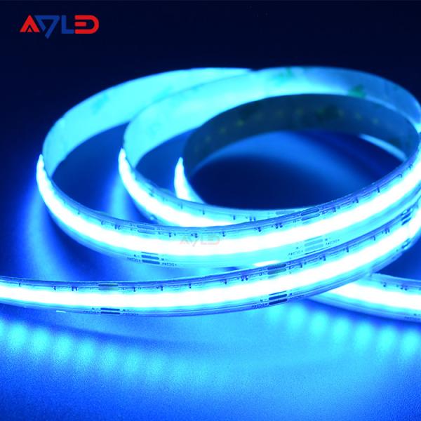 Exterior Coloured LED Strip Lights DC12V 24V Dotless RGB LED Strip Super Bright