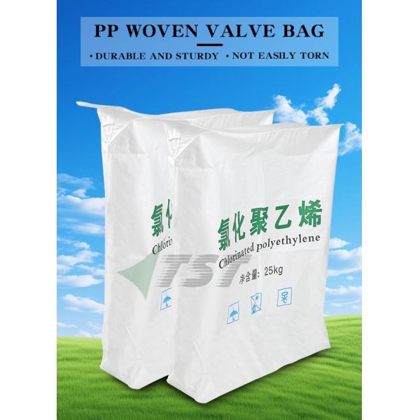 100% Virgin 25kg Circular PP Woven Valve Bag Block Bottom Self Closing