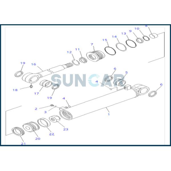 707-99-32250 7079932250 Steering Cylinder Repair Service Kit For Wheel Loader