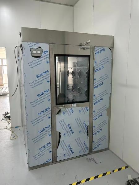 Stainless Steel Cleanroom Air Shower Automatic Door Air Shower Unit