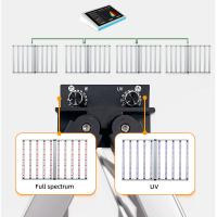Lampes de culture à intensité variable à 2 voies, hydroponiques d'intérieur, Lm281b Lm301h Evo, spectre complet UV IR, 10 barres, 1000W, lampe de croissance LED