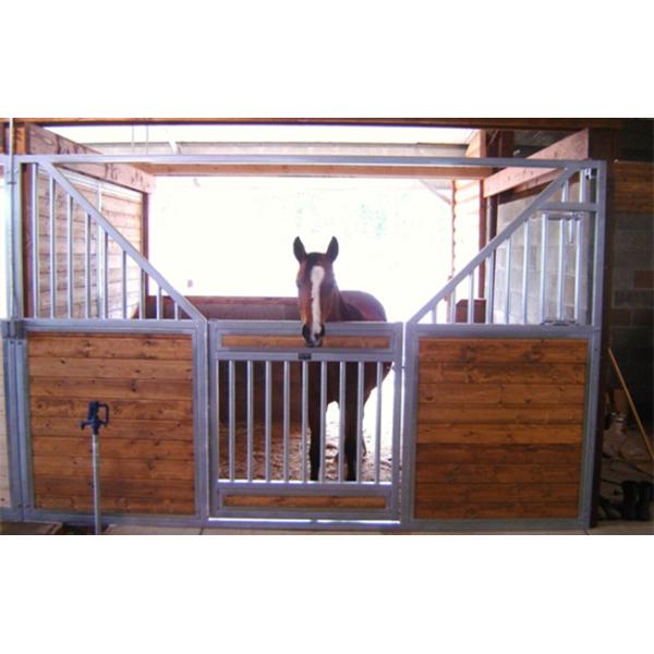 Pre Made Temporary Horse Stall Fronts Solid Welded One Piece Frame