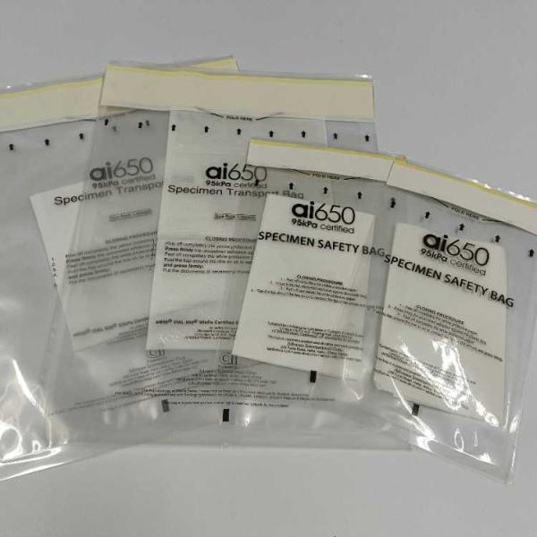 Customized Sterile Medical 95 Kpa Specimen Bag Disposable
