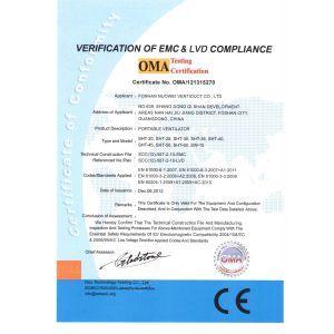 Foshan NuoWei Ventiduct Co., Ltd. Certifications