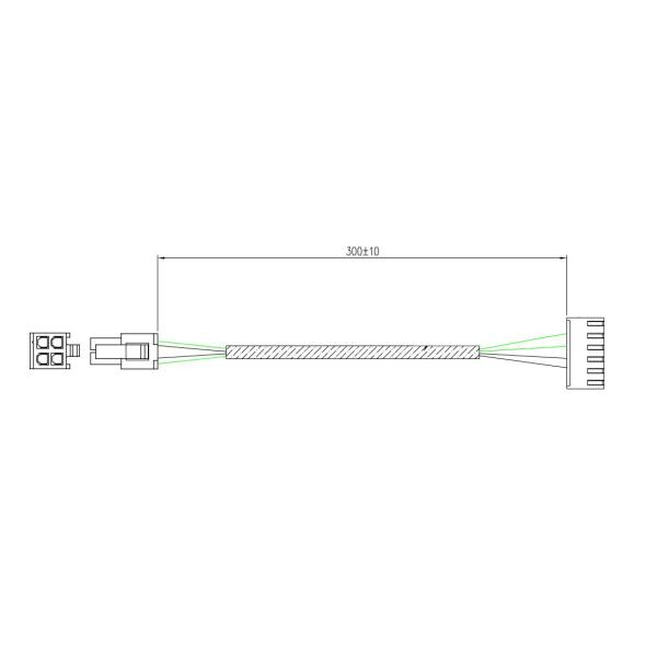 Molex 39-01-2040 к UL 6P сборки кабеля проводки Jst Vhr-6n для дисплея