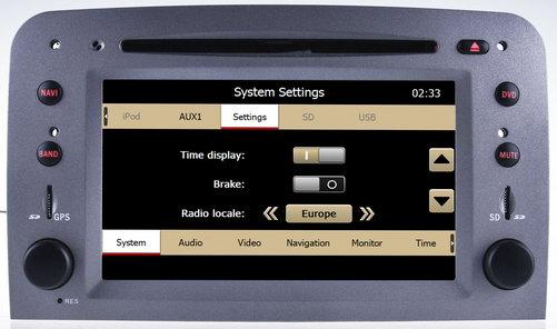 Touch screen radio gps for Alfa Romeo GT /Alfa Romeo 147 with car mp3 player OCB-8805
