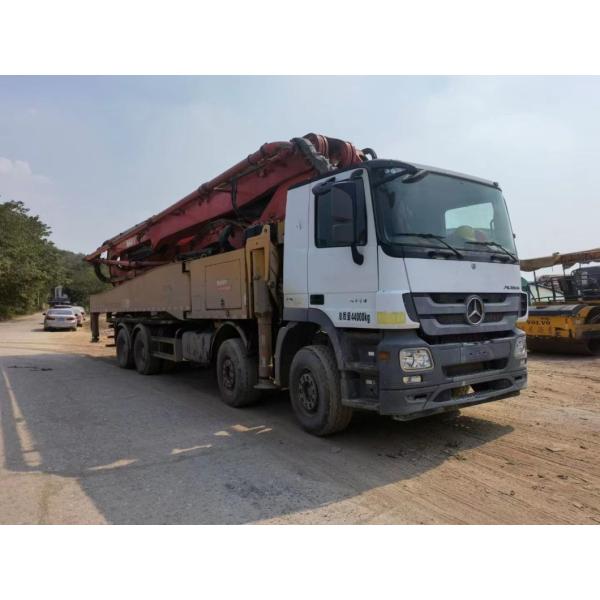 Service après-vente 2019 Sy 56m pompe à béton semi-sec sur camion Benz pompe à béton