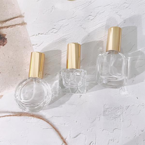 Clear 100ml Perfume Spray Bottle Cosmetic Packaging Luxury Unique Square Glass