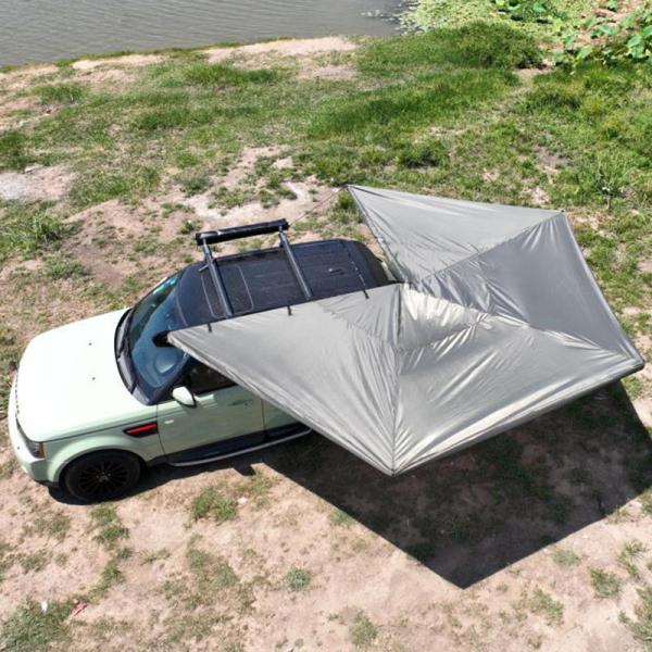 270 Degree Car Awning Tent - Aluminum Frame, 420D Oxford Fabric