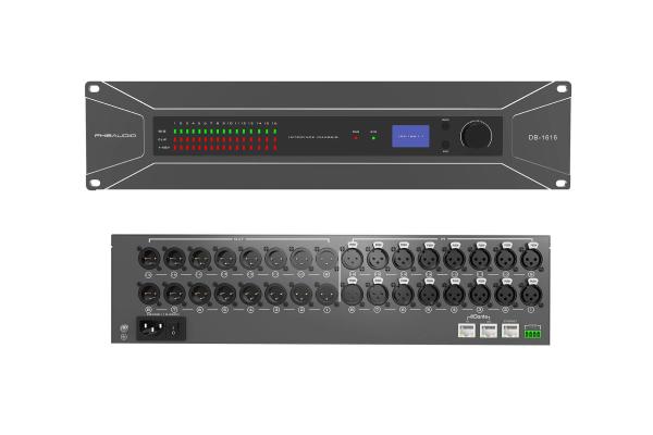 16X16 Network USB Dante Audio Interface 48V 16 in 16 out 16 Channel Poe