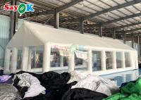 Tenda de piscina privada inflável Tenda de cobertura quadrada inflável com sopro