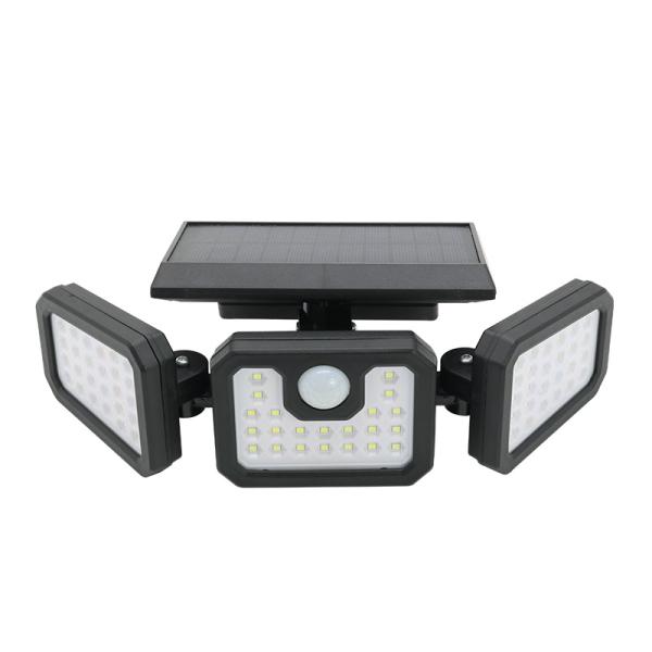 3 Head LED Solar Energy Garden Light Outdoor Waterproof Wall Light Solar Induction Lamp