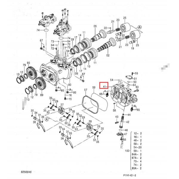 Гидронасос экскаватора Хитачи разделяет крышку головы ЗС250-3 ЗС240-3 ЗС230-3 ЗС270 ЗС250-3 ХПВ118