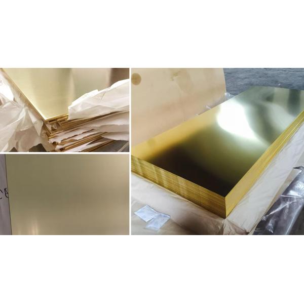 C26800 H65 Cuzn37 H62 1/2h Brass Sheet 1mm 3mm Copper C22000 C26000 C26200 Brass Plate