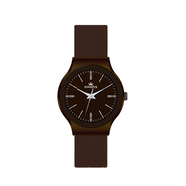 Quartz Stainless Steel Wrist Watch , Metal Strap Watches For Men